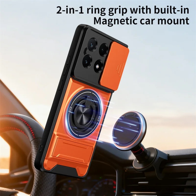 Magnetic Ring Holder Case For  - Xiaomi Poco X6 评论和价格
