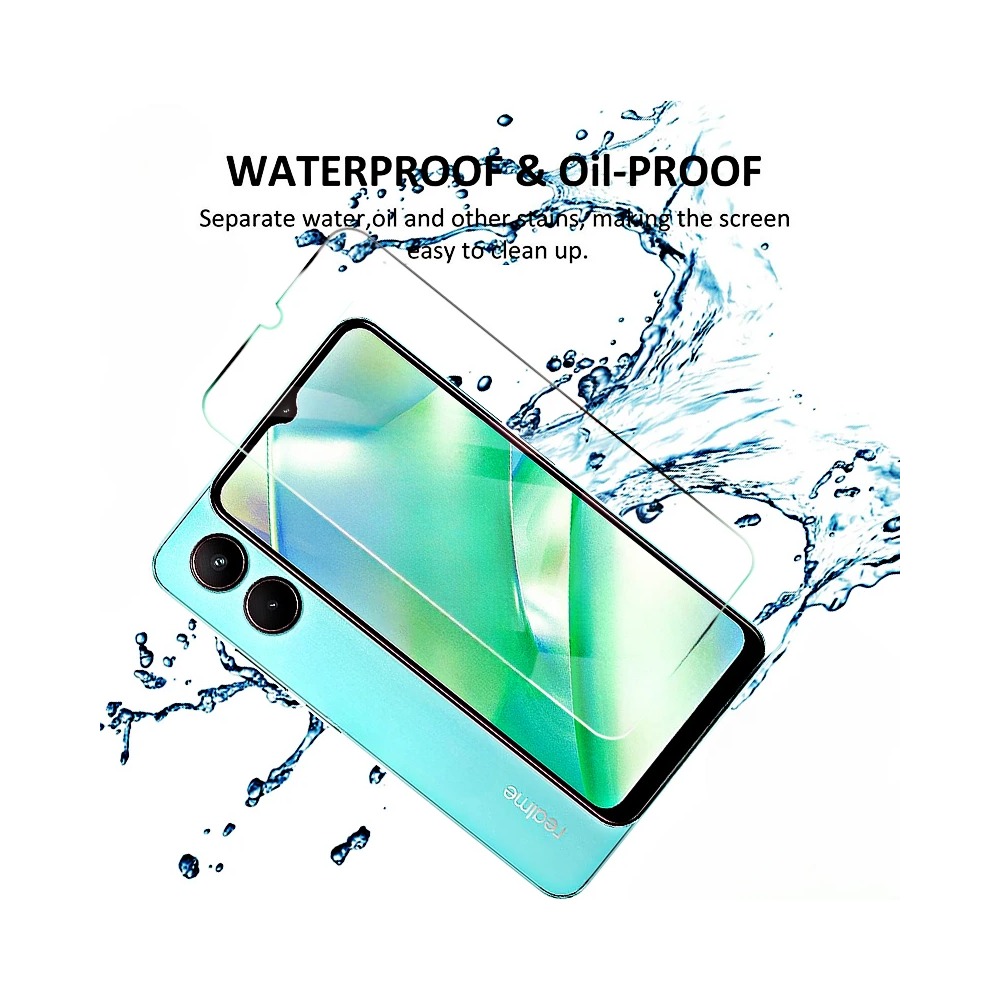 4PCS Tempered Glass For Realme - Realme C67 评论和价格