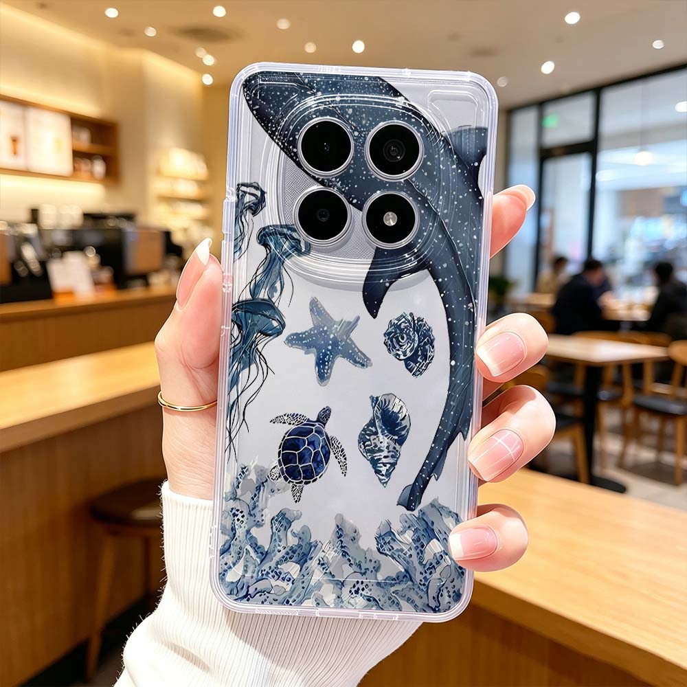 Ocean Whale Turtle Pattern Pho - Xiaomi Poco X6 评论和价格