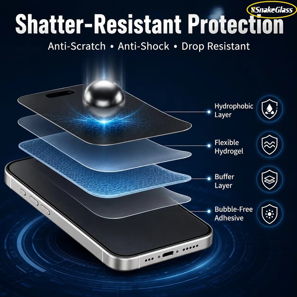 3PCS Matte Privacy Hydrogel Fi - Matte Anti Glare Screen 评论和价格