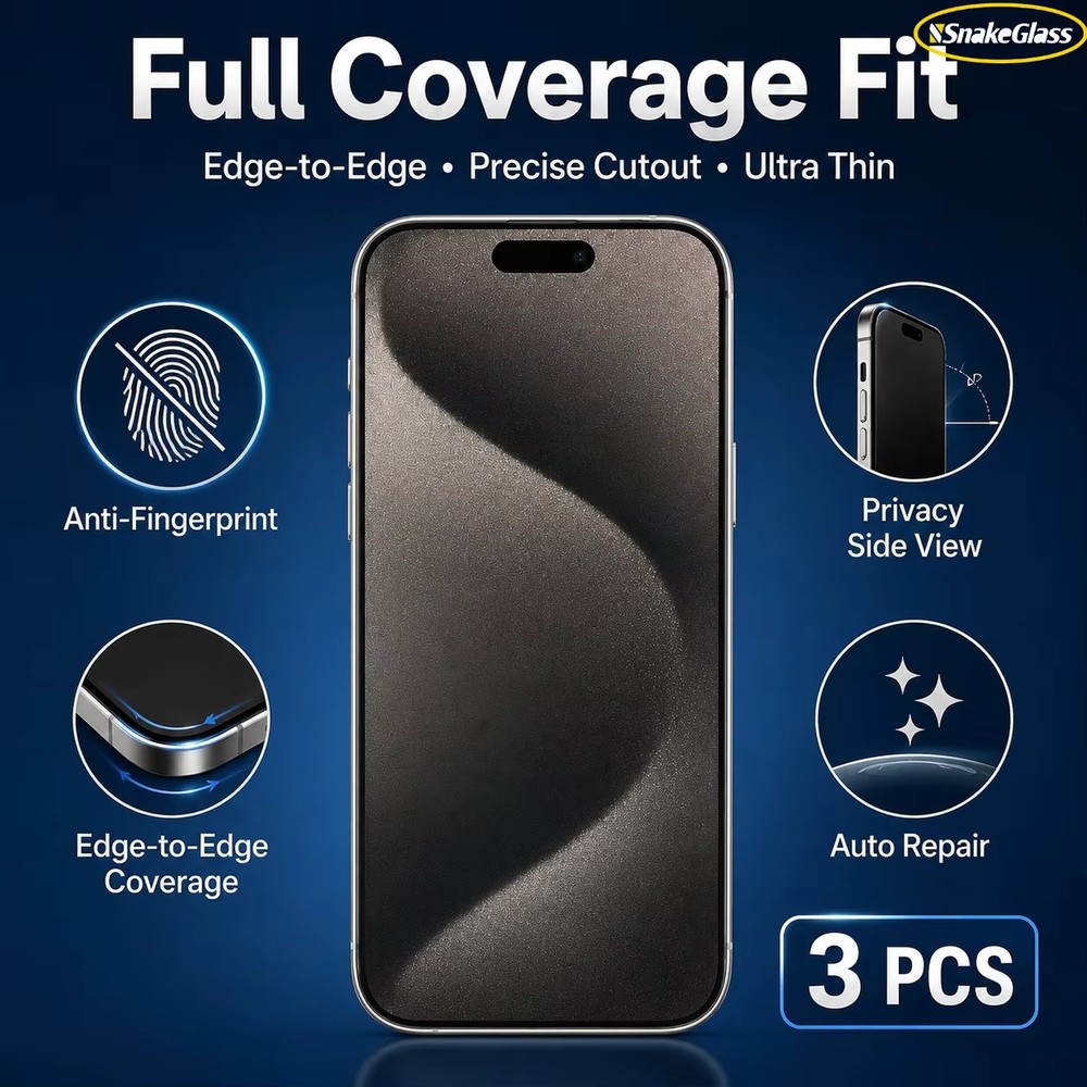 3PCS Matte Privacy Hydrogel Fi - Matte Anti Glare Screen 评论和价格