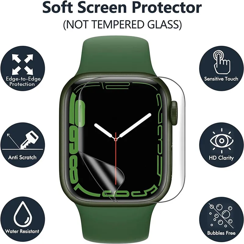 3PCS Hydrogel Film for Apple W - Hydrogel Screen Protector 评论和价格