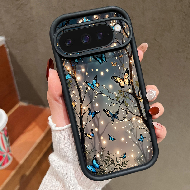 Blue Flower Transparent Phone  - Apple Iphone 15 Pro Max 评论和价格